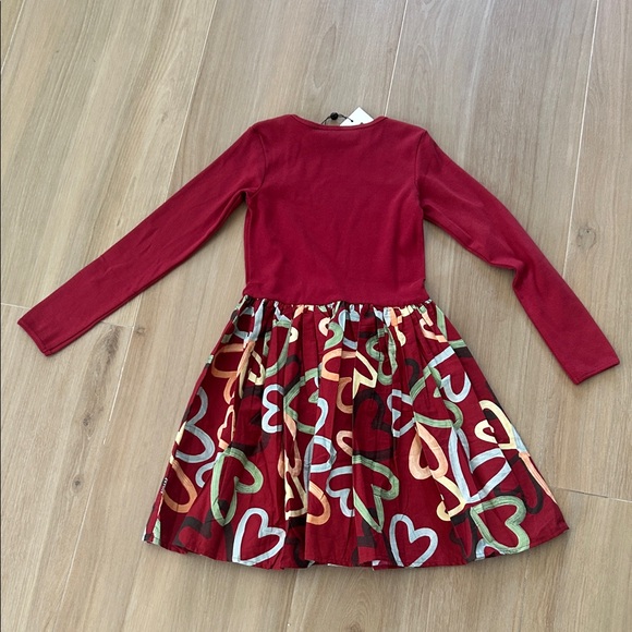 Molo Multicolor Heart Print Kids Dress - Picture 7 of 8